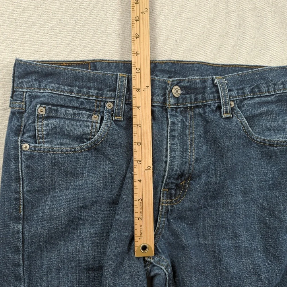Levis Jeans Mens 33x32 Blue 527 Boot Cut Western Cowboy Faded